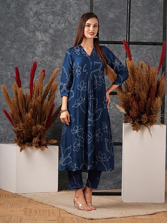 Rayon Viscose Printed A Line Kurta